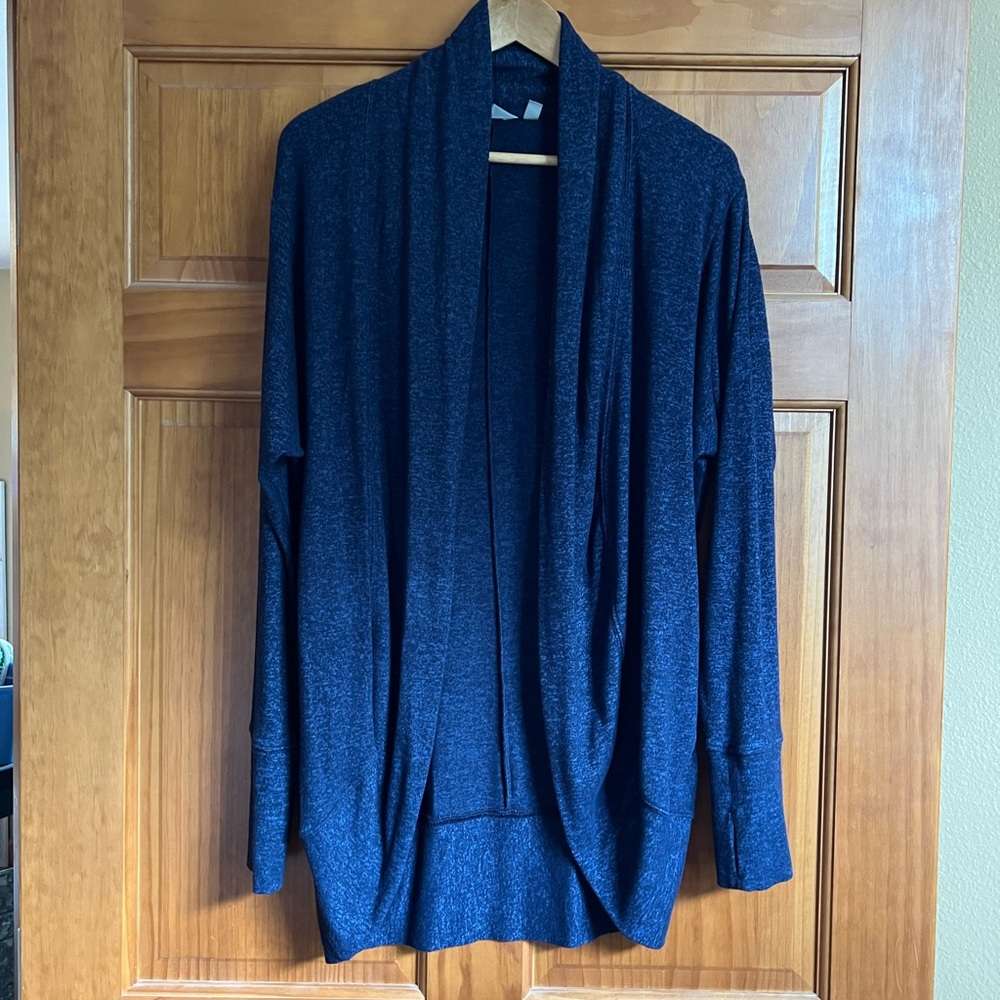 Royal blue XS Athleta Pose Wrap cardigan.